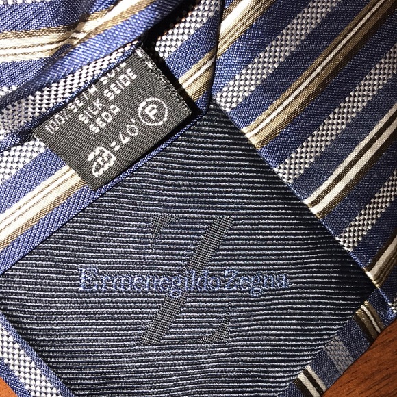 2 Ermenegildo Zegna Silk Neckties EUC! - Picture 6 of 9